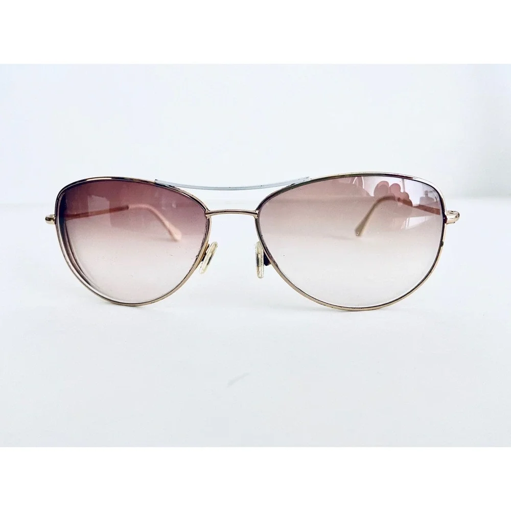 Kate Spade NY Gold & White Aviator Frame Temple Glasses Ally 3/S 0DX4 60 15 135